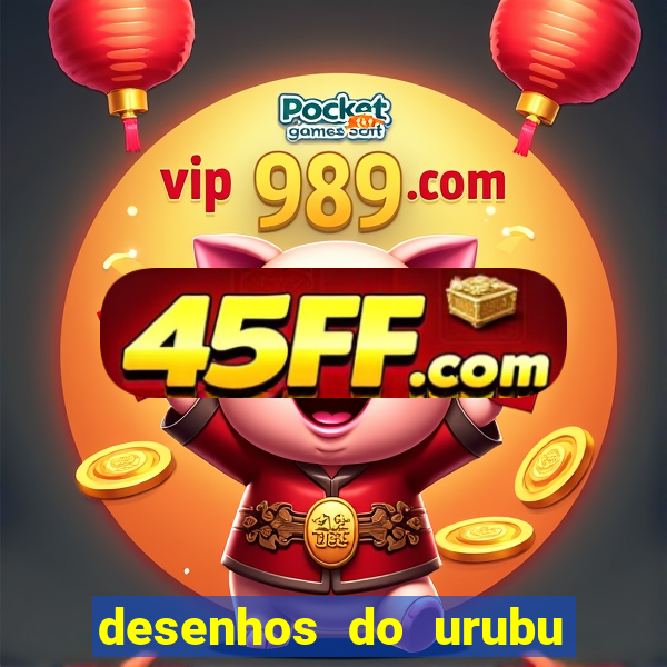 desenhos do urubu do flamengo para colorir
